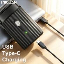 往復式電動刮鬍刀 USB充電式鬍鬚修剪器 男士鬢角修剪器 無線電動刮鬍刀 適合節日/父親節禮物 500mAh電池容量 - A - 查看 10