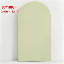 抹茶綠拱門布幔 5ft/6ft/6.6ft/7.2ft 婚禮拱門套布 2件組 彈性布料 圓頂拱門背景布 生日派對婚禮拱門框架裝飾（僅含布幔，不含拱門框架） - 抹茶綠 - 查看 8