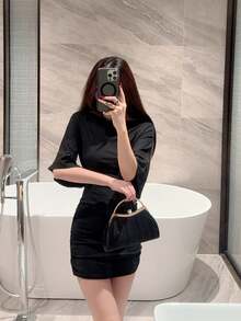Fashionable Evening Clutch Bag For Formal Dress - Black - View 11