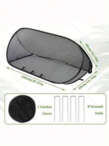 Pop-Up Plant Protection Cover Set, 1pc Plant Protection Cover With 8 Ground Stakes, Bird And Insect Proof Net, Suitable For Vegetables, Fruits, Flowers, Outdoor Garden Protection Supplies - Multicolor - View 7