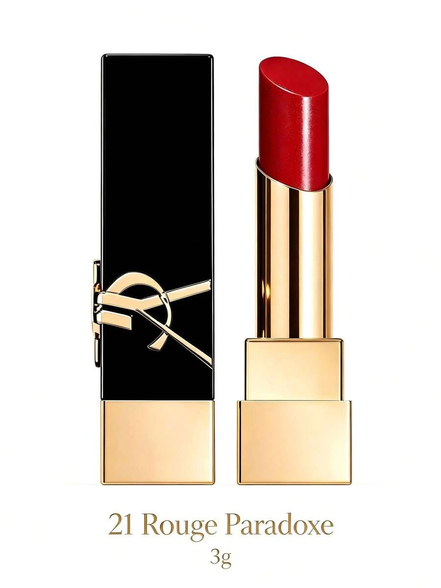 Yves Saint Laurent Rouge Pur Couture The Bold #21 Rouge Paradoxe 顯色唇膏 3g / 0.11 Oz | 高顯色全遮蓋啞光妝效 | 奢華奶油質地,塗抹順滑舒適,持久顯色 - 21 Rouge Paradoxe - 查看 1