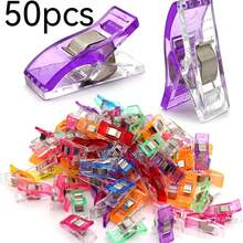 Sewing Fabric Plastic Clips Acrylic Clips For Quilting Supplies Transparent Multi-Function Mixed Color Clips Sewing Product Storage Bag Clips - Multicolor - View 8