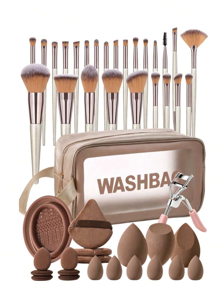 46pcs Professional Makeup Tool Set Suitable For Beginners - Multicolor - View 1