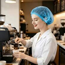 Thickened Disposable Non-Woven Strip Cap 100/200pcs, High Elasticity Dust-Proof Hair Cover, Suitable For Beauty Salon, Wellness Center, Kitchen And Outdoor Work, Can Be Used For Home Cleaning, Sleep Hair Care And Daily Use, Multiple Colors Available - Multiple Styles - View 5