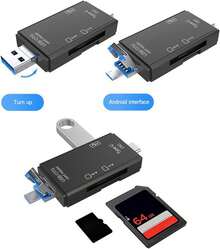 Lector Tarjetas Memoria Para Sd,tf,usb Tipo C,micro Usb,otg - B - Ver 4