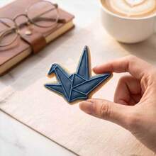 2Pcs Origami Embossing Cookie Cutters, Geometric Fold Pattern Baking Molds For Home Art Baking - View 3