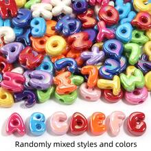 30pcs/Pack Acrylic Q-Version Large Hole English Letter Beads, Random Mixed Letters And Colors, Handmade DIY Bracelet Necklace Pendant Accessories - Letter Beads - View 12