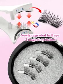 Waloshow Magnetic Eyelashes Set - Natural & Realistic, No Glue Or Eyeliner Needed, Lightweight & Reusable, Comes With Tweezer For Easy Application. Fake Eyelashes, Lashes, False Eyelashes - Black - View 17