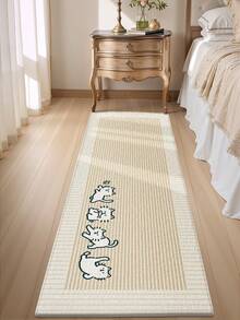 DAJIANG 1pc Humorous 4 Cats Rug, Kitchen Rug, Hallway Rug, Area Rug, Suitable For Bathroom, Kitchen, Outdoor, Indoor, Hallway, Bedroom, Living Room, Bedside, Machine Washable Rug, Easy To Clean Entryway Mat, Non-Slip Backing Rug, Bedroom Decor - Cat's Daily Life - View 7