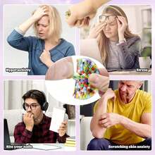 1 pièce Jouet anti-stress à gratter la peau, coussinets à décoller et coller pour soulager l'anxiété, convient pour la trichotillomanie, la dermatillomanie, le TDAH, le TOC chez les adultes - JY-03 - Voir 5