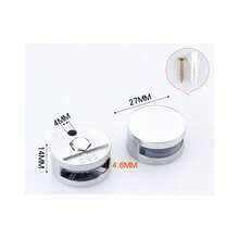 2-4PcsMirror Glass Clips Mirror Wall Holder Clips Mirror Glass Hanging Bracket Glass Mounting Round Clips In Bathroom Mirror Fix Kit Set - A - View 17