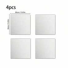 4pcs Round Acrylic Mirror Decorative Panels, Suitable For Wedding, Birthday, Anniversary, Christmas And Holiday Decoration, Can Be Used For Tabletop Decor, Multiple Scenes, Room Decoration And Mirror Material - Multiple Styles - View 10