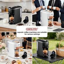 CAFELFFE 5-In-1 Multi-Function Capsule Coffee Machine | Hot & Cold Dual Use | Compatible With NES* Capsules, D* Capsules, K* Capsules, ESE* Pods, And Ground Coffee | Rated Power 1450W | Automatic Coffee Machine For Camping/Home/Office - UK Plug(220-240V) - View 8