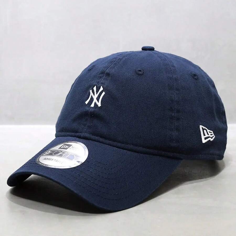 Topi Baseball NEW ERA MLB Bordir dengan Mahkota Lembut dan Pinggiran Melengkung 14205771 - Biru - View 1