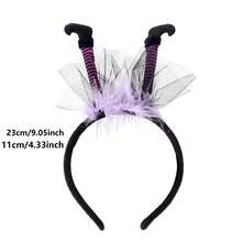 1pc Halloween Decorations Witch Headband Hair Band Costume Party Props Ghost Festival Party Decorations - A - View 7