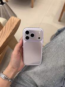 Kompatibel dengan Casing Ponsel Apple 17 Pro Max 16 Pro Premium 15 Full Coverage 14 Matte 13 Large Window 17 New 16 Couple 15 Pro Anti-Drop Protective Cover - Mauve Purple - View 1