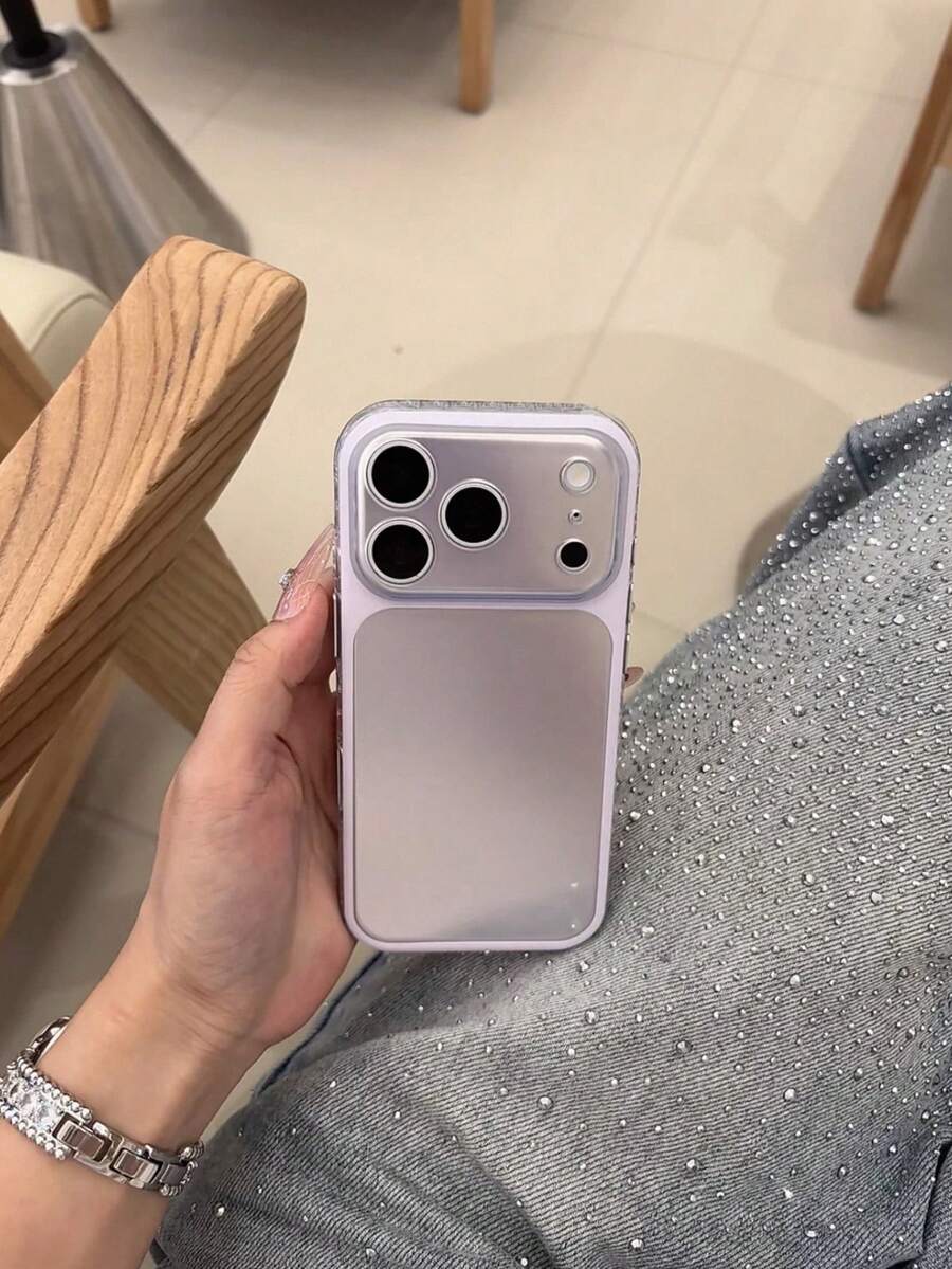 Kompatibel dengan Casing Ponsel Apple 17 Pro Max 16 Pro Premium 15 Full Coverage 14 Matte 13 Large Window 17 New 16 Couple 15 Pro Anti-Drop Protective Cover - Mauve Purple - View 1