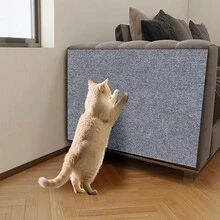 Cat Scratch Sofa Protector Fabric Furniture Scratch Pad, Trimmable Self-Adhesive Repair Patch, Sofa Scratch Board Wall Sticker - 30 X 30 cm - View 7