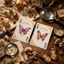 Butterfly Themed Playing Cards, Exquisite Design, Ultra-High Definition Printing, High-End Quality, Suitable For Family Gatherings And Friends Parties - Multicolor - View 5