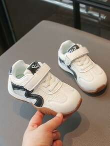 1 par de zapatillas deportivas para niñas con suela blanda y malla transpirable, tipo slip-on, con lentejuelas degradadas estilo princesa, versátiles para interior/exterior en jardín de infancia, antideslizantes y con cierre de gancho y bucle - Blanco - Ver 5