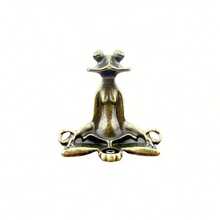 Meditation Frog Figurine Kung Fu Frog Incense Burner Exquisite Metal Desktop Decor Small Statue Yoga Meditation Sleep Aid Relaxation - Multicolor - View 8