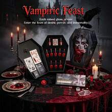 Beetles Vampiric Feast Halloween Gel Nail Polish Gift Box, HEMA-Free & TPO-Free Gel Set With Nail Tips & Stickers For DIY Nail Art & Manicure - Halloween Box - 查看 2
