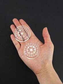 100/50/5PCS Baseless Flower-Shaped Disc Adhesive For Eyelash Application. Drop-Shaped Disc Adhesive For Eyelash Application. Flower-Shaped Disc Adhesive Pad For Eyelash Application. Eyelash Application Tools Are Easy To Operate And Very User-Friendly - Multicolor - View 5