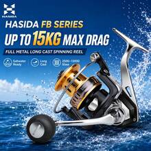 HASIDA HISTAR FB Full Metal Spinning Reel 10000 Zero Gap Design Saltwater Corrosion Resistant Long Cast Surf Reel Suitable For Sea Rod Anchor Fishing Offshore Saltwater Fishing - Black - View 1