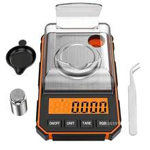 KIT com 4 Mini Balanças Digitais de Alta Precisão Profissional, Medição Exata de 0,001g a 50g, Equipamento Compacto e Versátil para Cozinha, Padaria e Laboratório, sem bateria - cor laranja - Visão 10