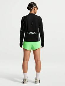 Nike Kaos Rajut Lengan Panjang Tanpa Kerah Wanita AS W NK SWIFT JERSEY TOP LS NV TIM7543-010 - hijau neon - View 5