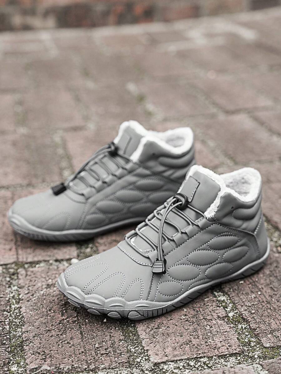 Men's Snow Boots, Autumn/Winter Warm, PU Upper With Comfortable Thermal Lining And Thick Padding, Suitable For Snow Season Travel