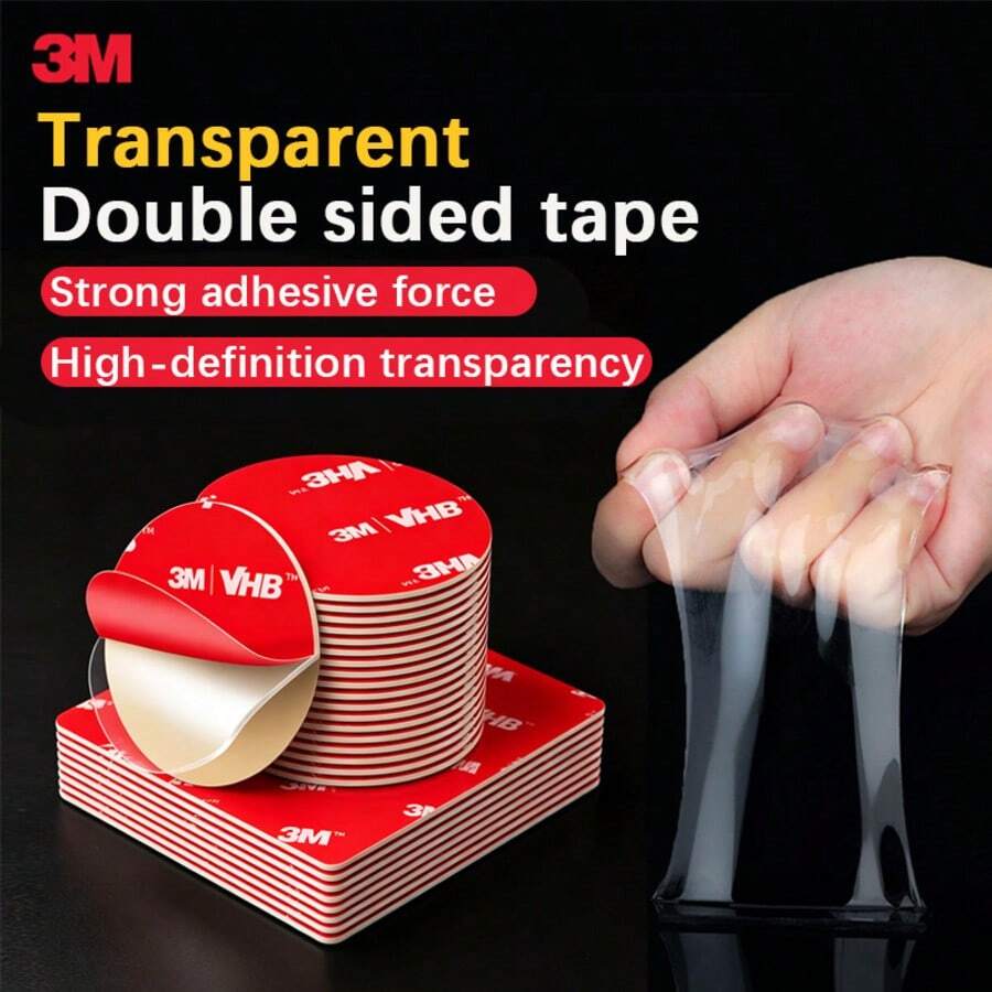 3M Double-Sided Adhesive VHB Tape - Film - Strong - Fixed - Waterproof - High Viscosity - Transparent Adhesive - Transparent - View 1