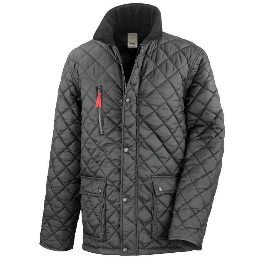 Result Mens Urban Cheltenham Gold Jacket - Black - View 1