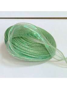 50 Yards Rainbow Mermaid Yarn Ribbon, Suitable For Bouquet Wrapping, Wired Organza Ribbon, Christmas Wedding Decoration And Gift Wrapping - Iridescent - View 16