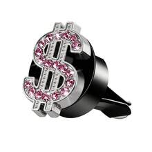1pc Bling US Dollar Decor Car Air Vent Clips, Crystal Dollar Car Air Fresheners Vent Clips Charms, US Money Diffuser Vent Clip, Car Air Conditioning Decoration, ‌Money On The Way! Nice Gift To Friend, Colleagues, Family - Dollar Sign - View 13