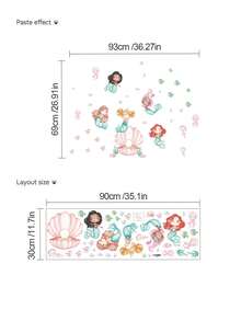 1pc Cartoon Turtle Toilet Lid Sticker, Underwater Coral Bubble Pattern, Creative Self-Adhesive Bathroom Decor Sticker, Cute Little Turtle Ocean Toilet Sticker, Underwater Background Pattern, PVC Self-Adhesive Removable Wall Sticker, Suitable For Children's Room, Bathroom Wall, Etc. - Multicolor - View 6