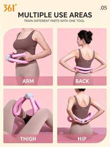 361degree 1pc 361° Leg Body Shaping Trainer, Suitable For Yoga, Pilates And Postpartum Recovery Fitness. Multi-Functional Postpartum Pelvic Floor Muscle Exercise Equipment, Adjustable Kegel Trainer, Hip And Leg Squeezer, Pelvic Floor And Leg Trainer, Suitable For Postpartum Moms - Multicolor - View 5