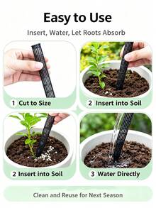 20pcs High-Quality Plant Aeration Tubes, Prevent Root Rot And Overwatering, Promote Root Health, Dry-Wet Cycle Gardening Tool - A - View 9