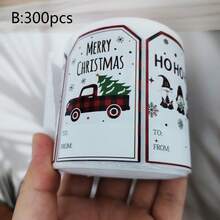 Christmas Gift Labels, Santa Claus Gift Label Stickers, Christmas Snowman Gift Label Stickers, Self-Adhesive Christmas Label Stickers, Gift Label Stickers For Christmas Gift Wrapping - Multicolor - View 18