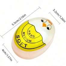 1pc Egg Timer, Resin Creative Egg Doneness Indicator For Soft Boiled Egg Cooking In Kitchen - Multicolor - View 11