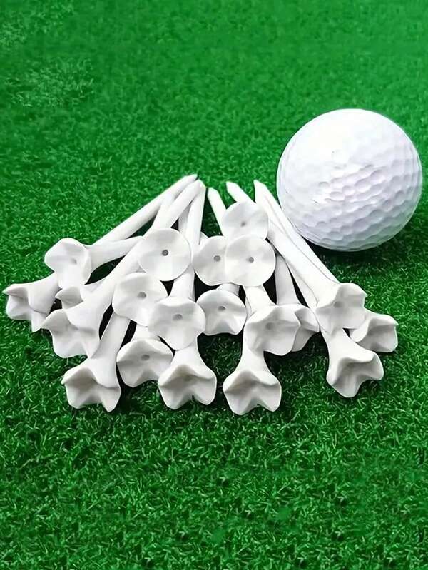1/25/50pcs Golf 4-Prong Plastic Golf Ball Tee Zero Resistance