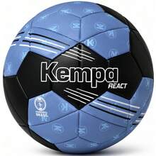 Bola Handebol Kempa React H2 Oficial Treino Jogo - Azul/Preto - Visão 1