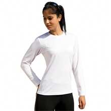 Spiro Ladies/Womens Sports Quick-Dry Long Sleeve Performance T-Shirt - White - View 3