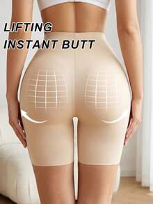 Women's Seamless High Waist Tight Shaping Panties, Abdominal Compression, Butt Lift, Breathable Slimming Shaping Underwear - Apricot - View 4