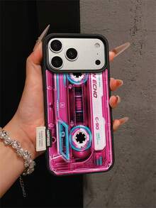 1 buah Casing Ponsel Magnetik Minimalis Premium Warna Pink, Pelindung Lembut Tahan Guncangan dengan Bukaan Besar, Kompatibel dengan Apple 17 Pro Max/11/12/13/14/15/16 Pro Max/17 dan Model Lainnya, Hadiah Liburan - MultiWarna - View 1