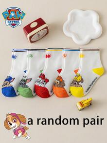 1/5/10 Pairs Paw Patrol Kids Socks Cute Puppy White Winter Mid-Calf Socks Fun Christmas Gift - Multicolor - View 18