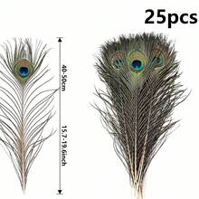 70pcs/50pcs Bulk Artificial Peacock Feathers, Suitable For Vases, Crafts, Weddings, Home Parties, Christmas Decorations, Etc. - Multicolor - View 18