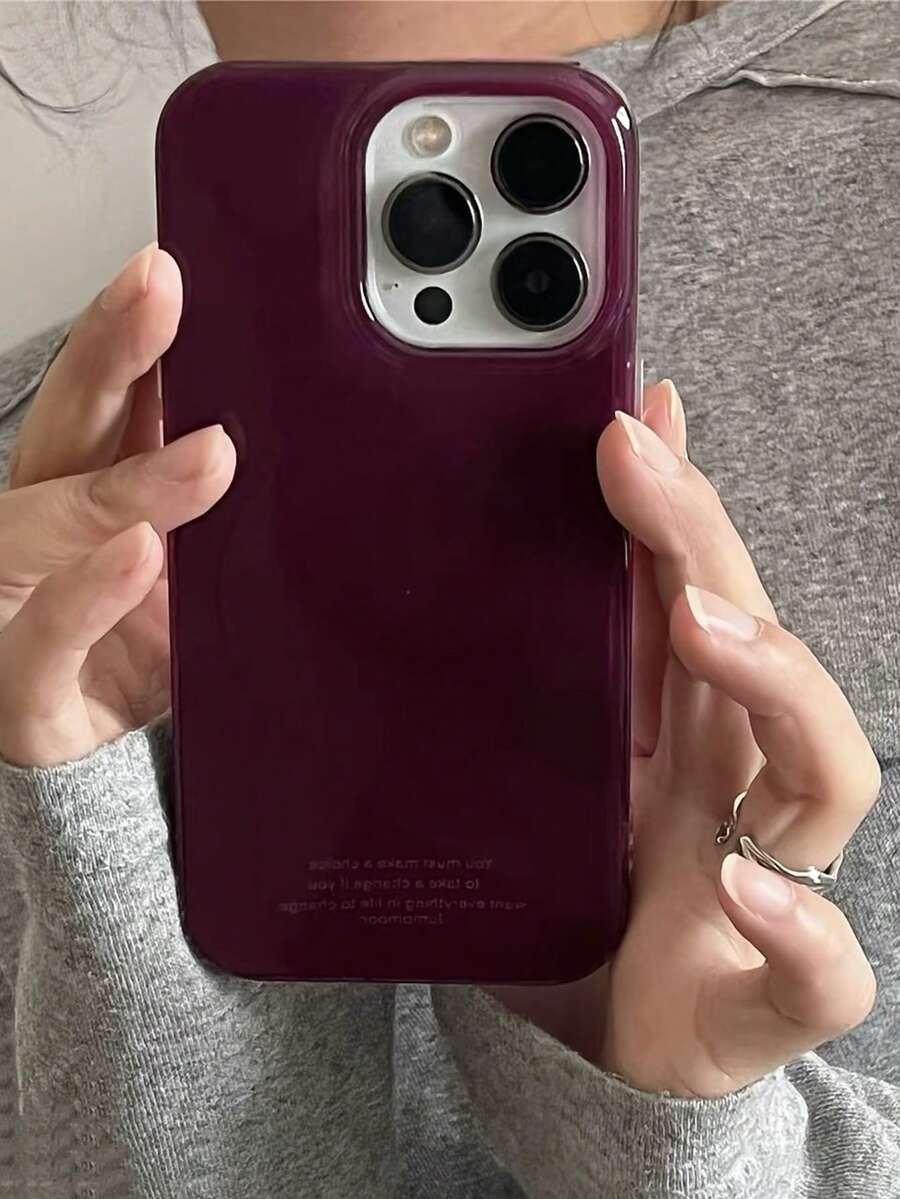 Premium Clear Grape Purple Magnetic Phone Case Compatible With IPhone 17 Pro Max, Apple 14, 17 Pro, 15 Pro, 16 Pro Max, Soft Shell Anti-Drop Protective Cover - Dusty Purple - View 1