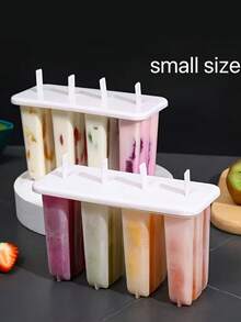 Leak-Proof Popsicle Mold - With Lid And Sticks - Homemade Ice Cream Tool - Home Ice Cube Tray (Christmas Halloween Essential) - Solid Color - View 2