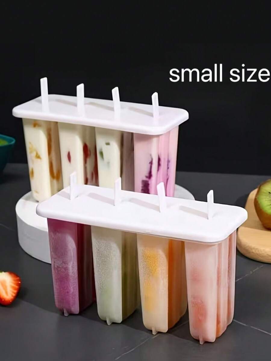 Leak-Proof Popsicle Mold - With Lid And Sticks - Homemade Ice Cream Tool - Home Ice Cube Tray (Christmas Halloween Essential)